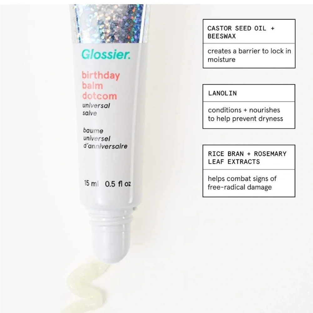 Glossier🎀 Mango Dotcom Lip Balm Universal Skin Salve NWOB - Picture 4 of 6